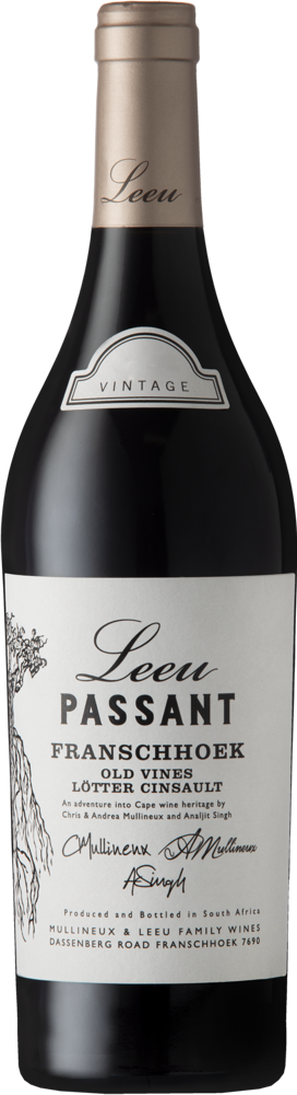 2018 Leeu Passant Cinsault, Mullineux & Leeu, Franschhoek bottle shot.