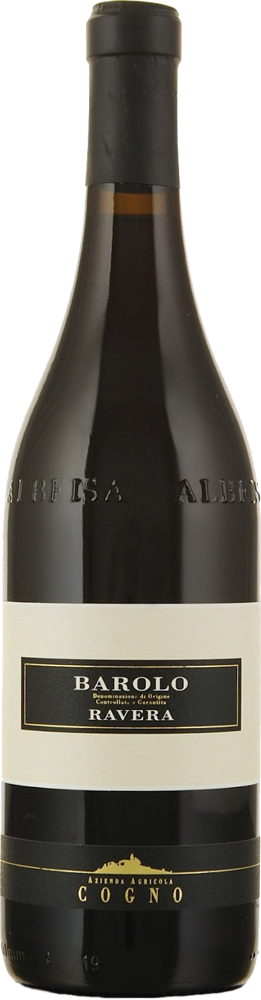 2018 Barolo Ravera, Elvio Cogno bottle shot.
