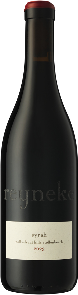2023 Syrah, Reyneke, Stellenbosch bottle shot.