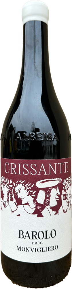2020 Barolo Monvigliero, Crissante Alessandria bottle shot.