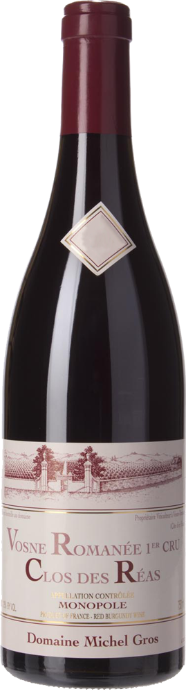 2023 Vosne-Romanée 1er Cru Clos des Réas, Domaine Michel Gros bottle shot.