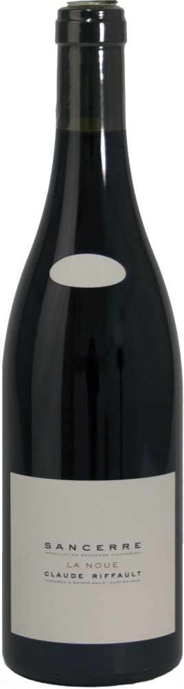 2023 Sancerre Rouge La Noue, Claude Riffault bottle shot.