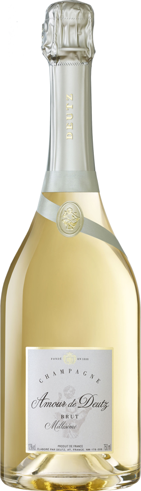 2014 Amour de Deutz Blanc de Blancs Brut, Deutz bottle shot.