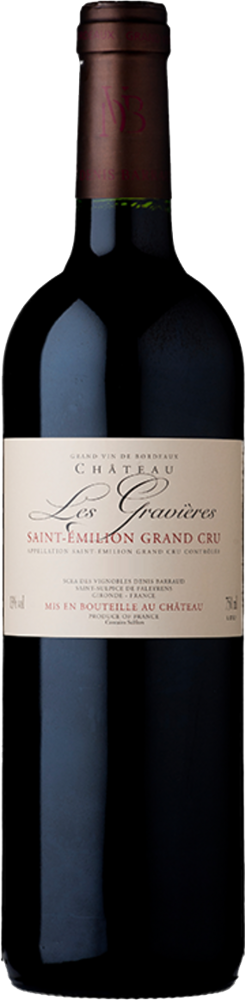 2020 Château Les Gravières, St-Emilion Grand Cru bottle shot.