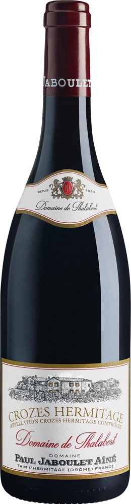 2022 Crozes-Hermitage, 'Domaine de Thalabert', Paul Jaboulet Aîné bottle shot.