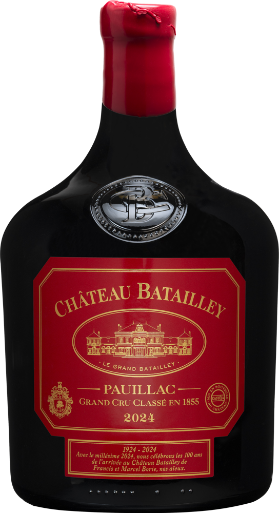 2024 Château Batailley, Pauillac bottle shot.
