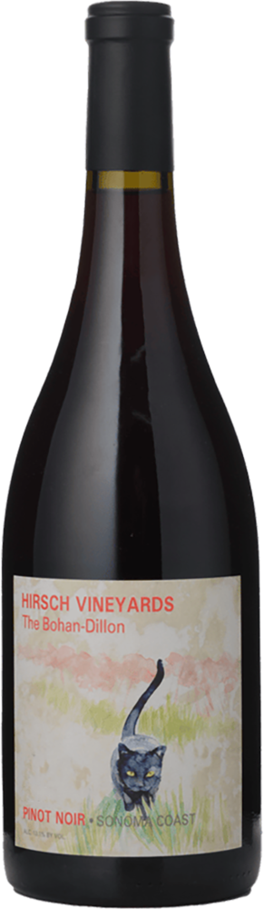 2020 Bohan-Dillon Pinot Noir, Hirsch Vineyards, Sonoma Coast bottle shot.