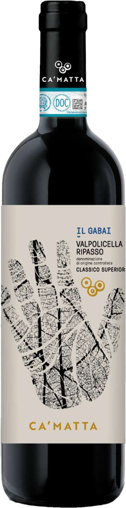 2020 Valpolicella Ripasso 'Il Gabai', Cantina CàMatta, Veneto bottle shot.