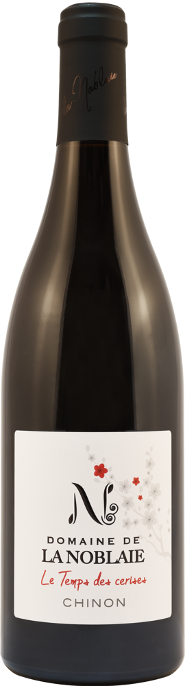 2021 Chinon Le Temps des Cerises, Domaine de la Noblaie, Jérôme Billard bottle shot.