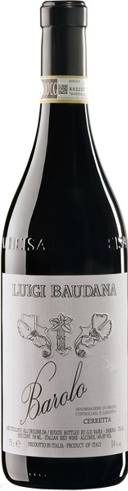 2017 Barolo Baudana, Luigi Baudana bottle shot.