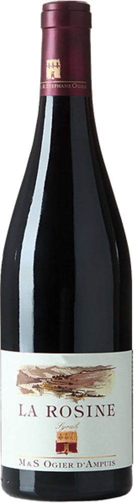 2018 Syrah La Rosine, VDP des Collines Rhodaniennes, Domaine Michel et Stéphane Ogier bottle shot.