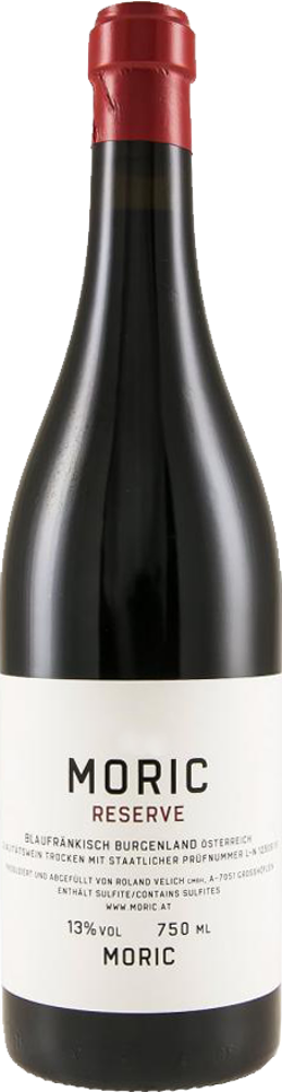 2020 Blaufränkisch Reserve, Weingut Moric, Burgenland, Austria bottle shot.