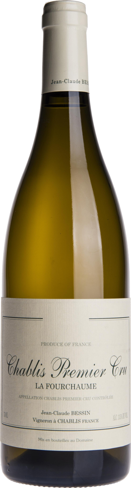 2023 Chablis 1er Cru Fourchaume, Jean-Claude et Romain Bessin-Tremblay bottle shot.