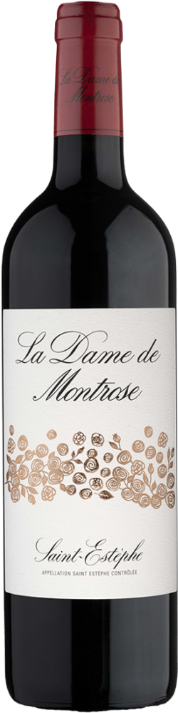 2014 La Dame de Montrose, St-Estèphe (2024 Ex-Château release) bottle shot.