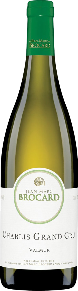 2014 Chablis Grand Cru Valmur, Jean-Marc Brocard bottle shot.