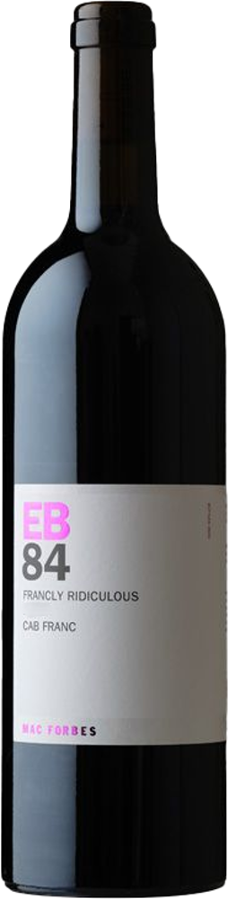 2022 EB84 Francly Ridiculous Cabernet Franc, Macedon Ranges, Mac Forbes bottle shot.